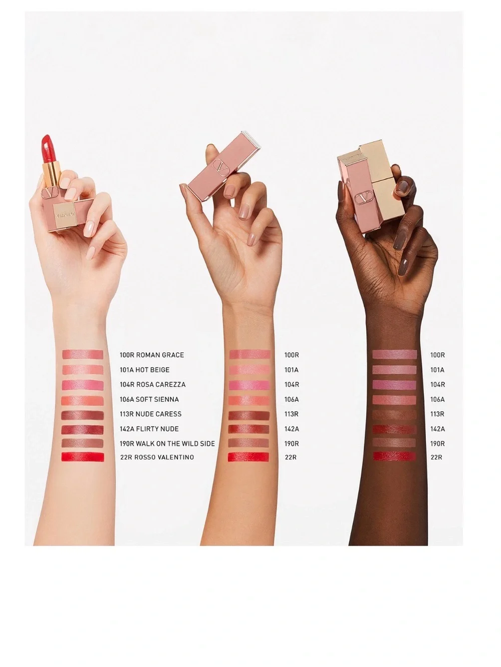 Valentino Rosso Valentino Satin Lipstick — 113R Nude Caress NEW IN BOX✨